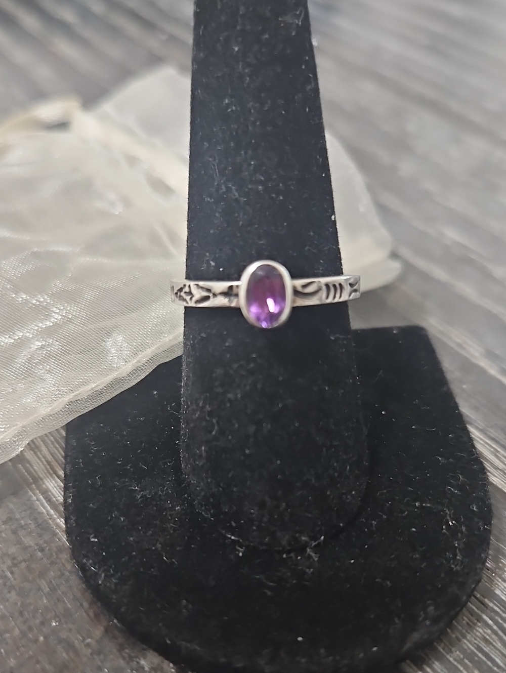 Silpada Sterling Amethyst Ring 9